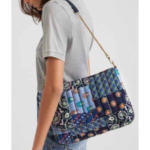 Desigual designer Bag Purse Sashiko Embroidered Embellished